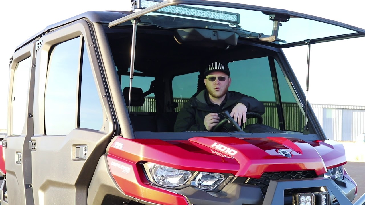 TRACKED BEAST! CAN-AM DEFENDER MAX CAB HD 10 APACHE 360 TRACKS!