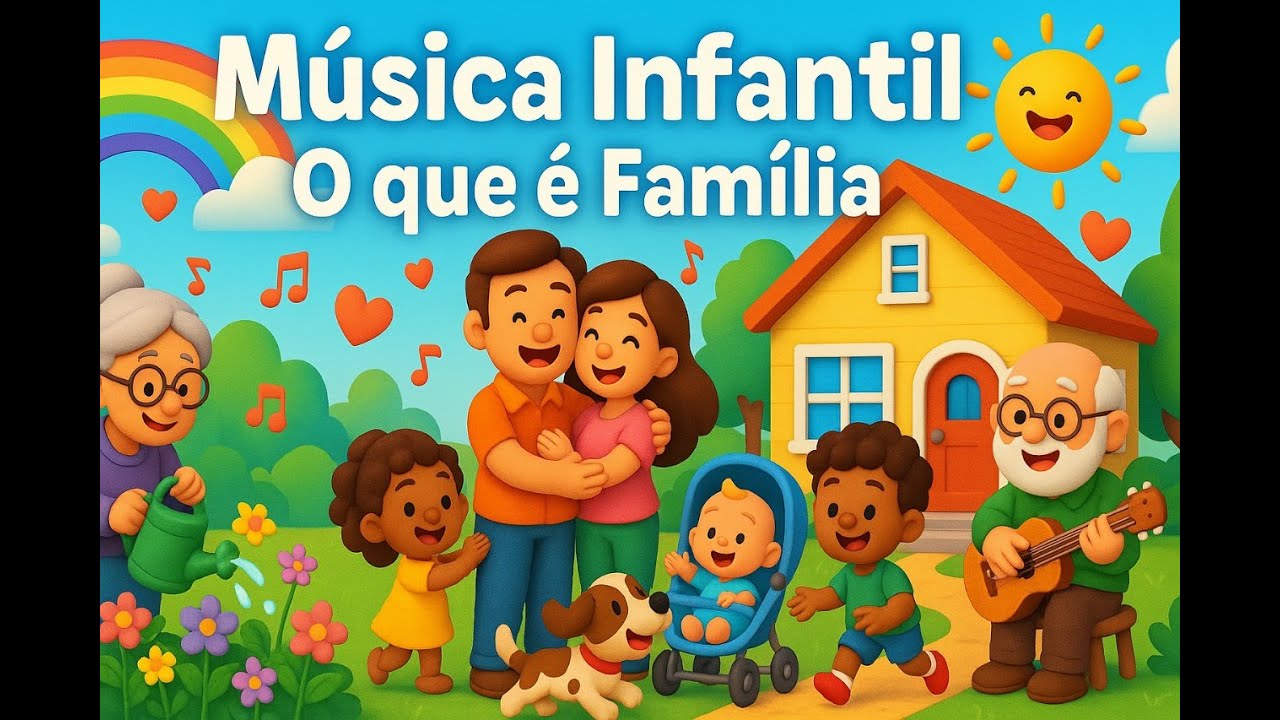 O que é família– Música Infantil Educativa - Aprenda Brincando