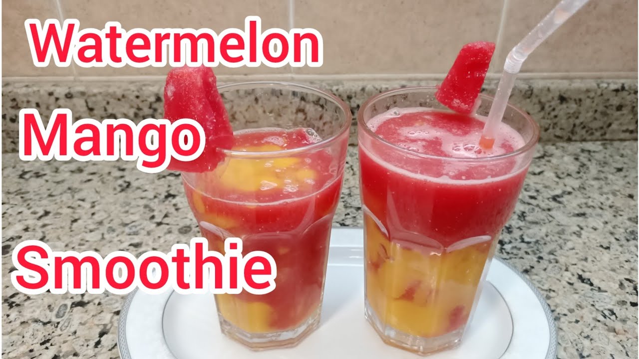 How To Make Watermelon And Mango Smoothie -Yiga Okola Watermelon Mango Smoothie