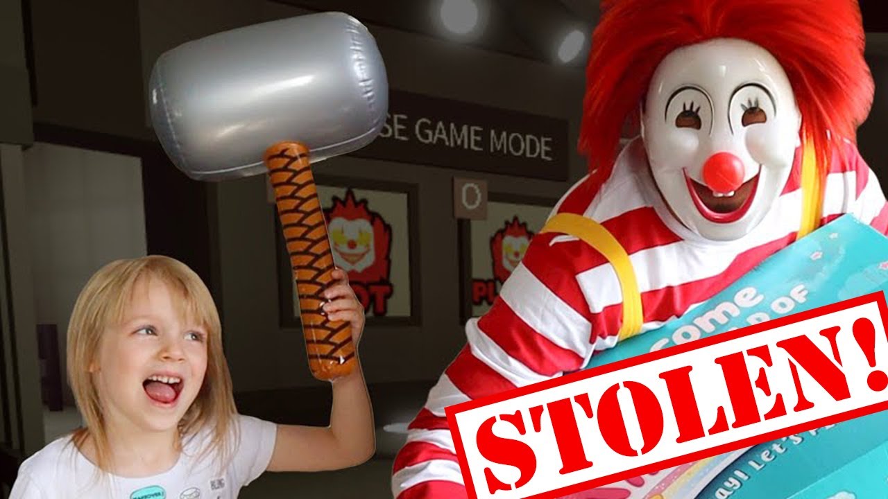 Roblox Ronald in Real Life Scavenger Hunt at My PB and J House! Ronald STOLE our Kindi Kids!