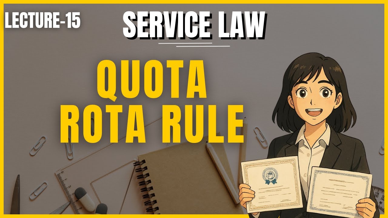 Service Law Lecture 15: Quota-Rota Rule &ndash; Legal Framework & Landmark Cases