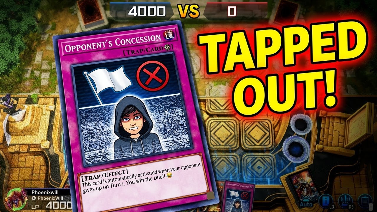 Yu-Gi-Oh! Master Duel Opponent Tapped out😂