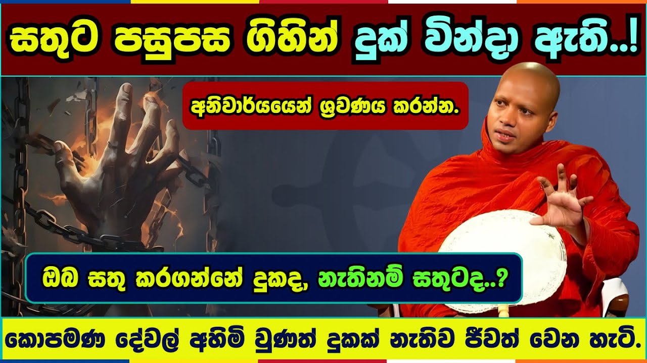 දුකක් නැතිව ජීවත් වෙන හැටි | Hasalaka seelavimala thero | හසලක සීලවිමල හිමි | #බණ #ධර්මදේශනා