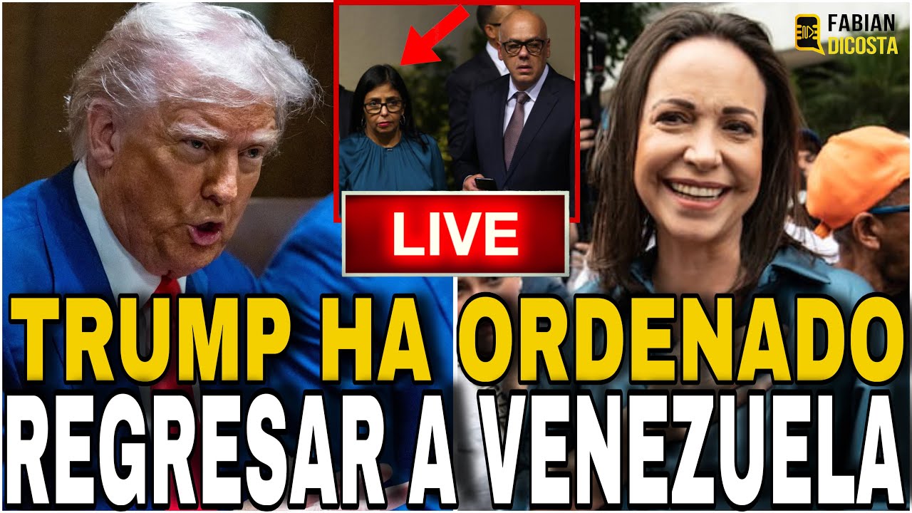 ÚLTIMA HORA 🔴 ¿MCM VIAJARÁ A VENEZUELA? TRUMP ORDENA UNA MESA DE DIÁLOGO ENTRE OPOSICIÓN Y RÉGIMEN