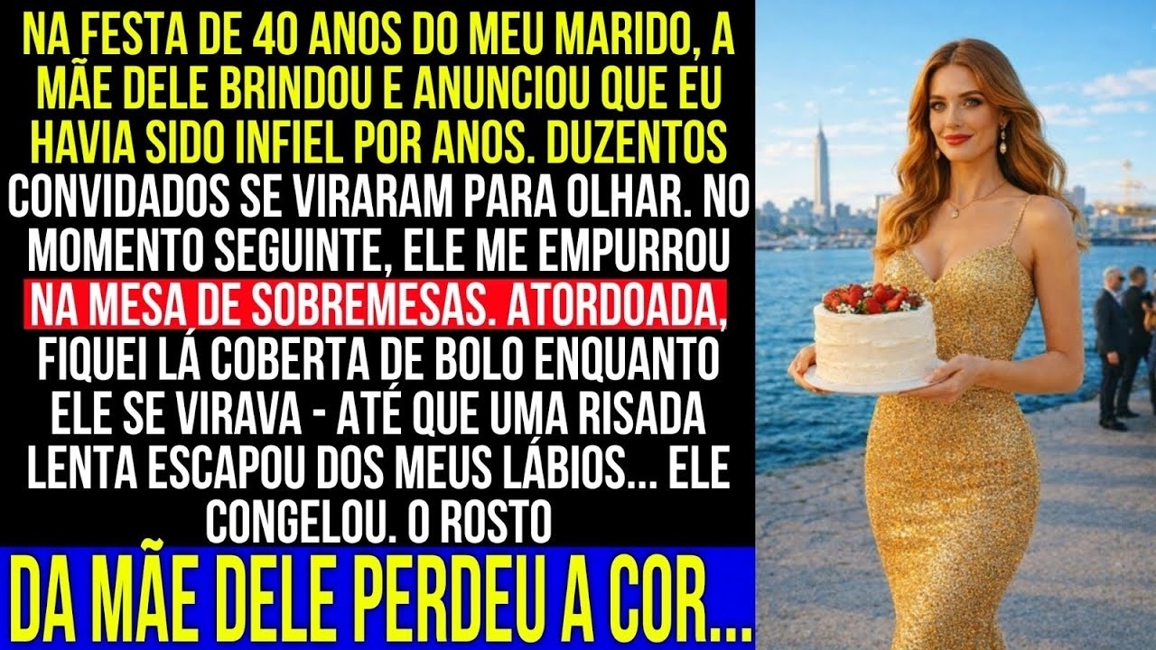 Na festa de 40 anos do meu marido, a mãe dele anunciou meu 'caso' — mas meu riso a fez perder