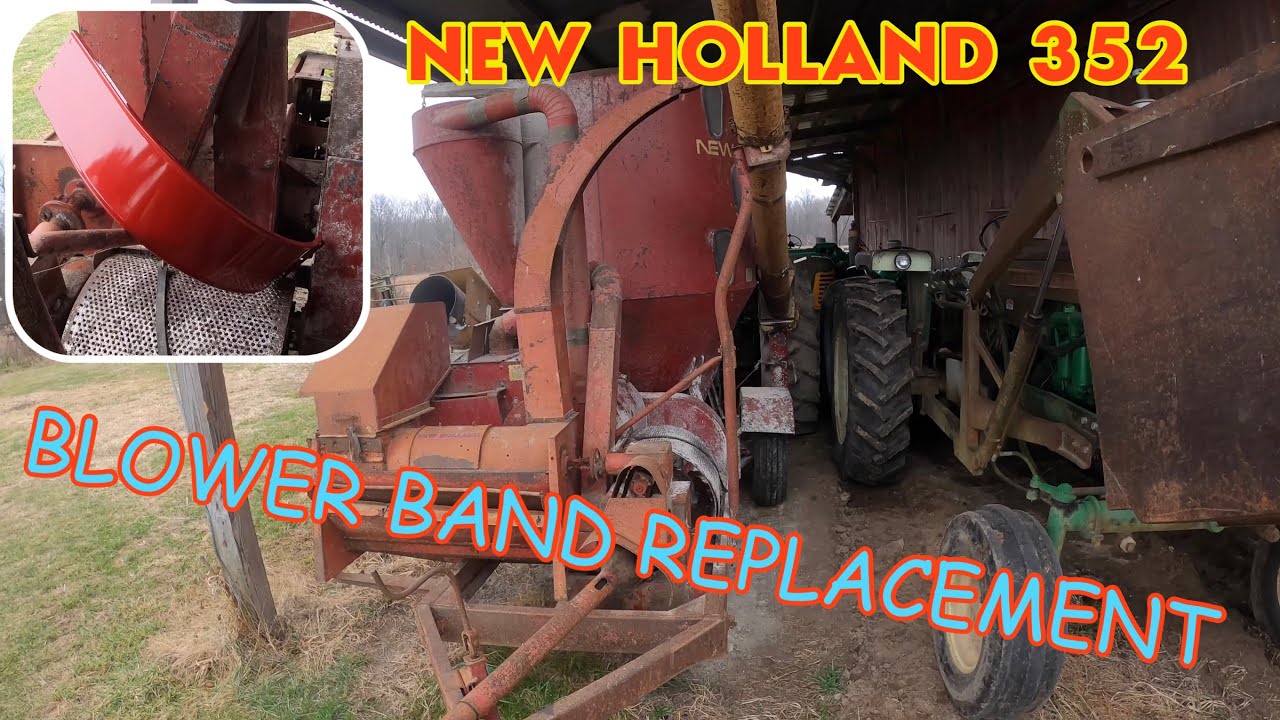 NEW HOLLAND 352 Grinder mixer BLOWER BAND REPLACEMENT