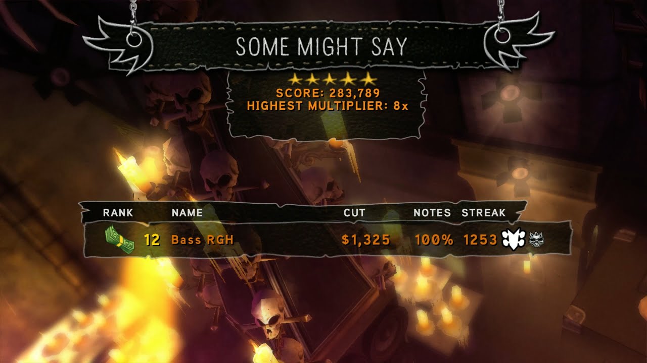 Guitar Hero: World Tour FC "Some Might Say" on Bass (283,789)