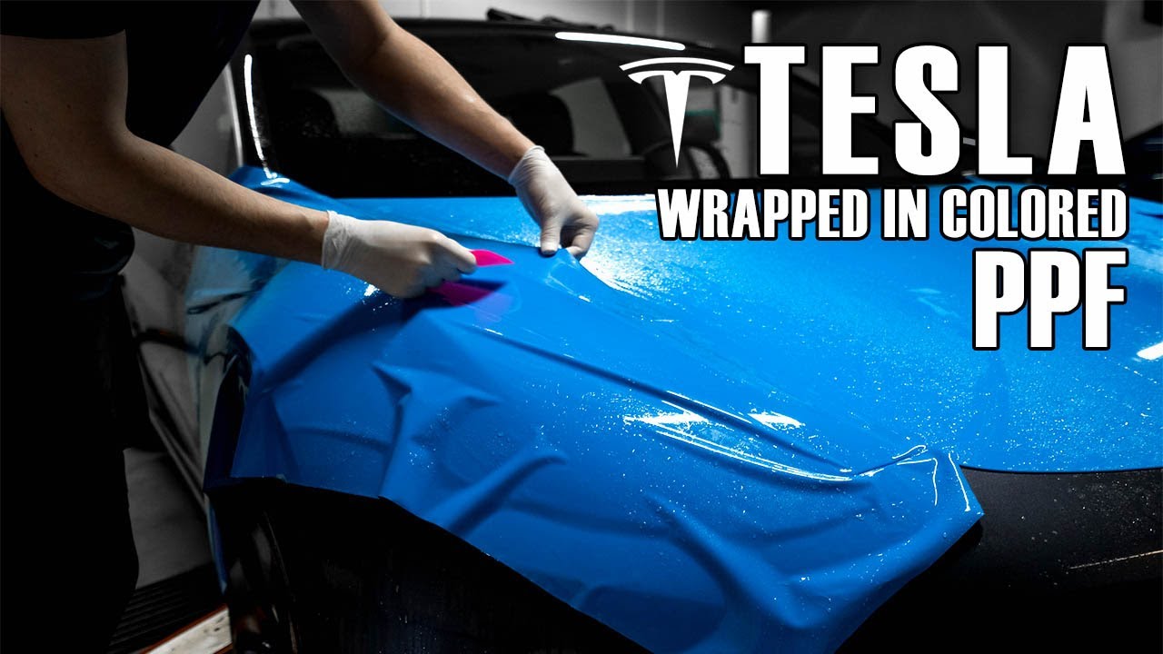 Installing Colored PPF on Tesla Model 3 | GSWF Colored Paint Protection Film