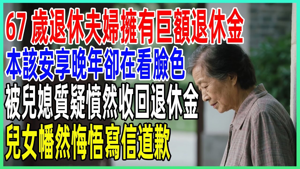 我67歲退休，擁有巨額退休金，本該安享晚年卻在兒子家看臉色，被兒媳質疑不配買藍莓憤然收回退休金，不多时兒女幡然悔悟寫信道歉！#人生哲理#中老年#故事分享#中老年心語#感悟人生#晚年哲理#淺談人生