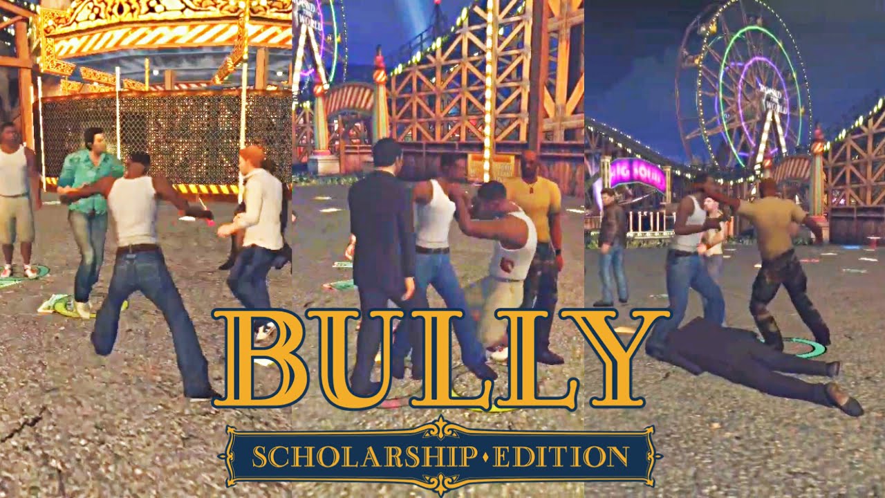 CJ being a Menace in the Streets of Bullworth | Bully Mods Gameplay