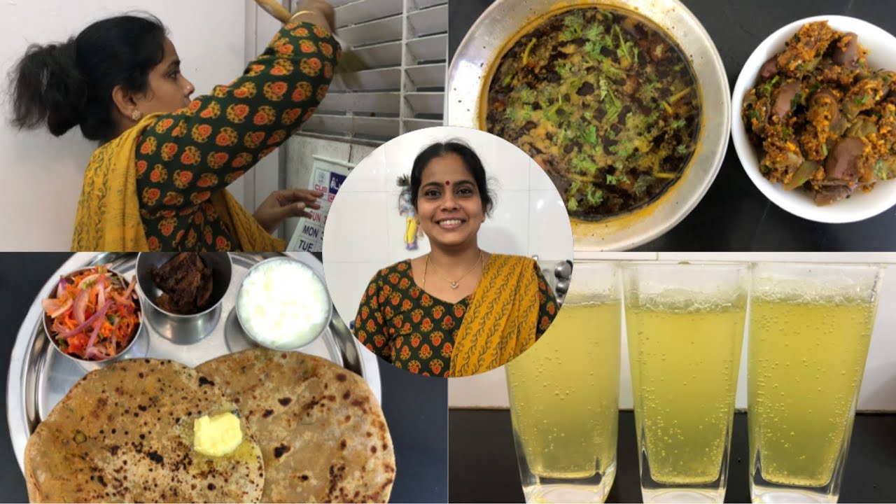 Saturday Cooking Vlog/Vepampoo Rasam/Brinjal Fry/Cauliflower Parata/Lemon Soda