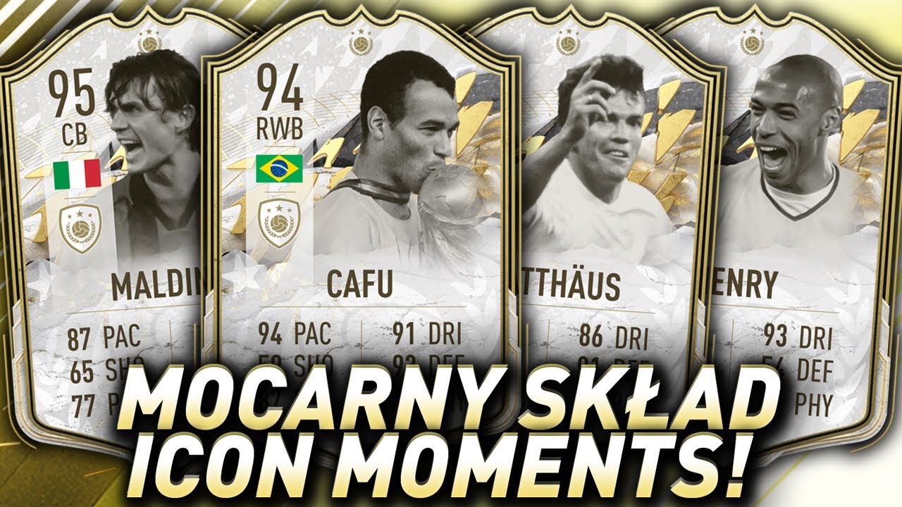 Epicka drużyna złożona z topowych kart Icon Moments w FIFA 22!