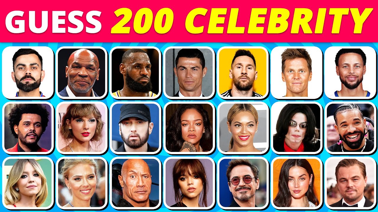 Guess the Celeb in 3 Seconds! 🤯 | 200 Famous Faces Quiz