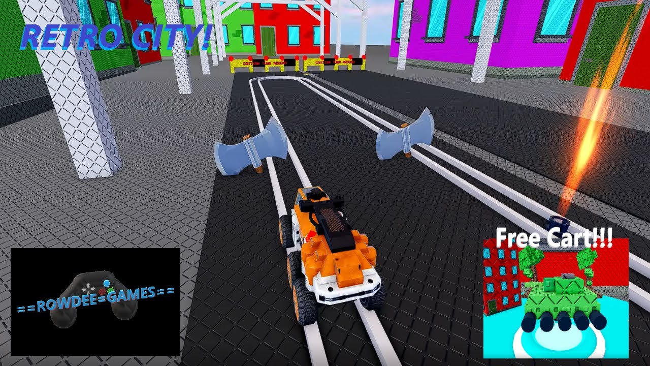 Create a Cart Ride! Retro City Part 2, How to Claim the Retro Tank Cart! Roblox