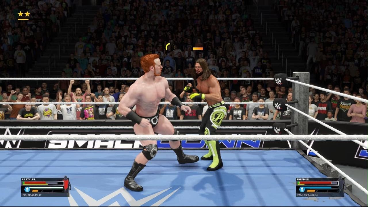 SHEAMUS VS AJ STYLES