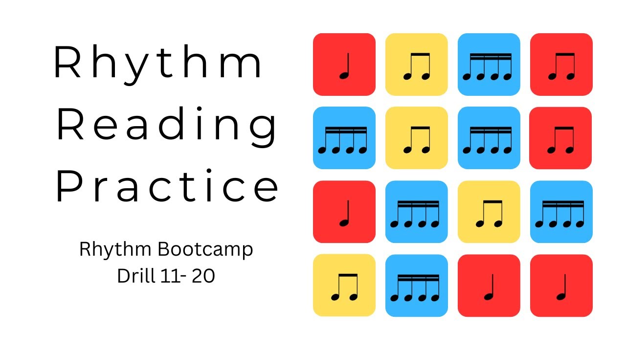 Rhythm Bootcamp Drills 11-20 | Quarter, Eighth & Sixteenth Note Challenge