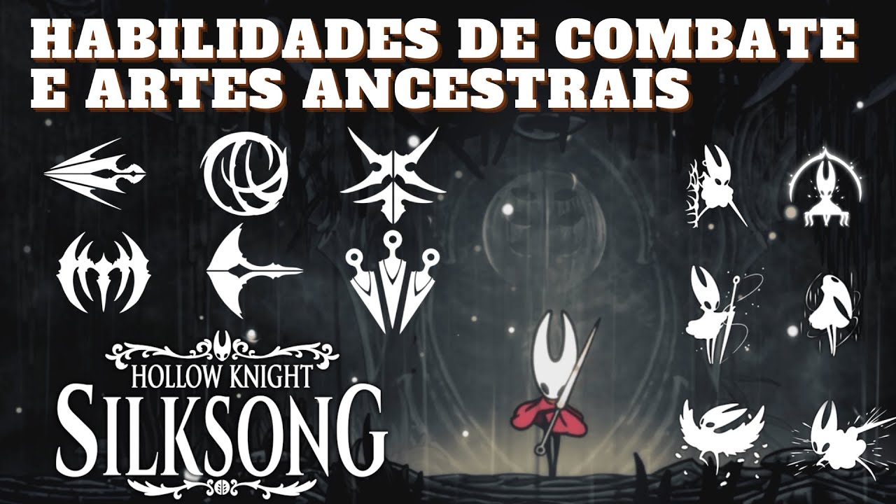 Localização Todas Habilidades de Combate e Artes Ancestrais - Hollow Knight: Silksong