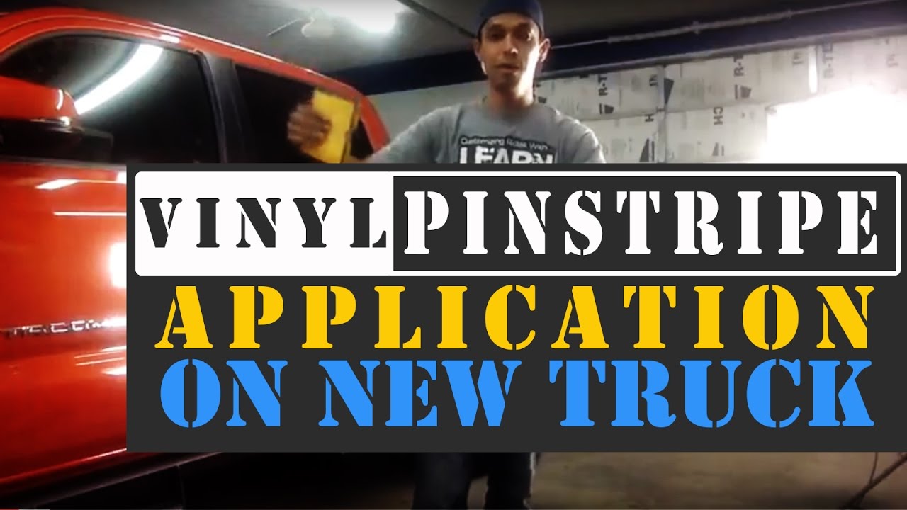 Vinyl Pinstripe Application on New Truck - And Your Auto Body Questions Answered