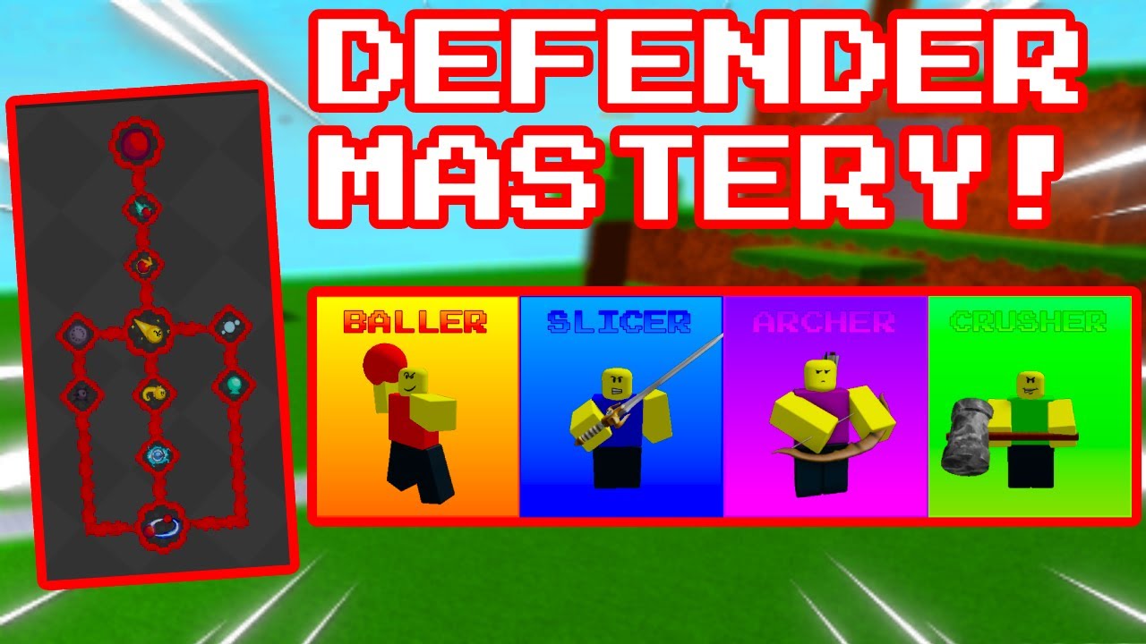 HOW TO GET DEFENDER MASTERY + SHOWCASE! | Ability Wars