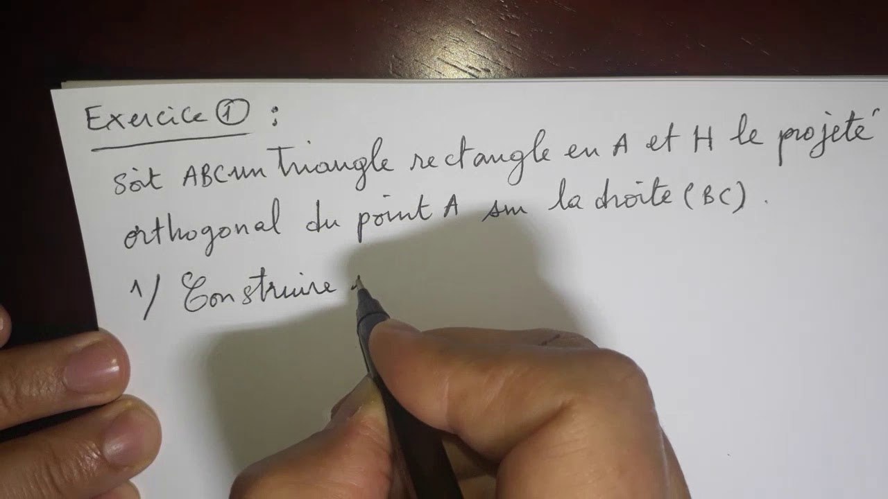 Cosinus d'un angle aigu-2éme partie- 2ème année du secondaire collégial