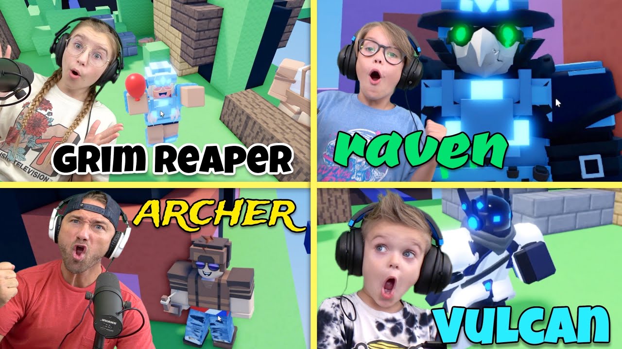 Играем в Roblox Bedwars, используя наши любимые наборы... это был наш самый напряженный командный...