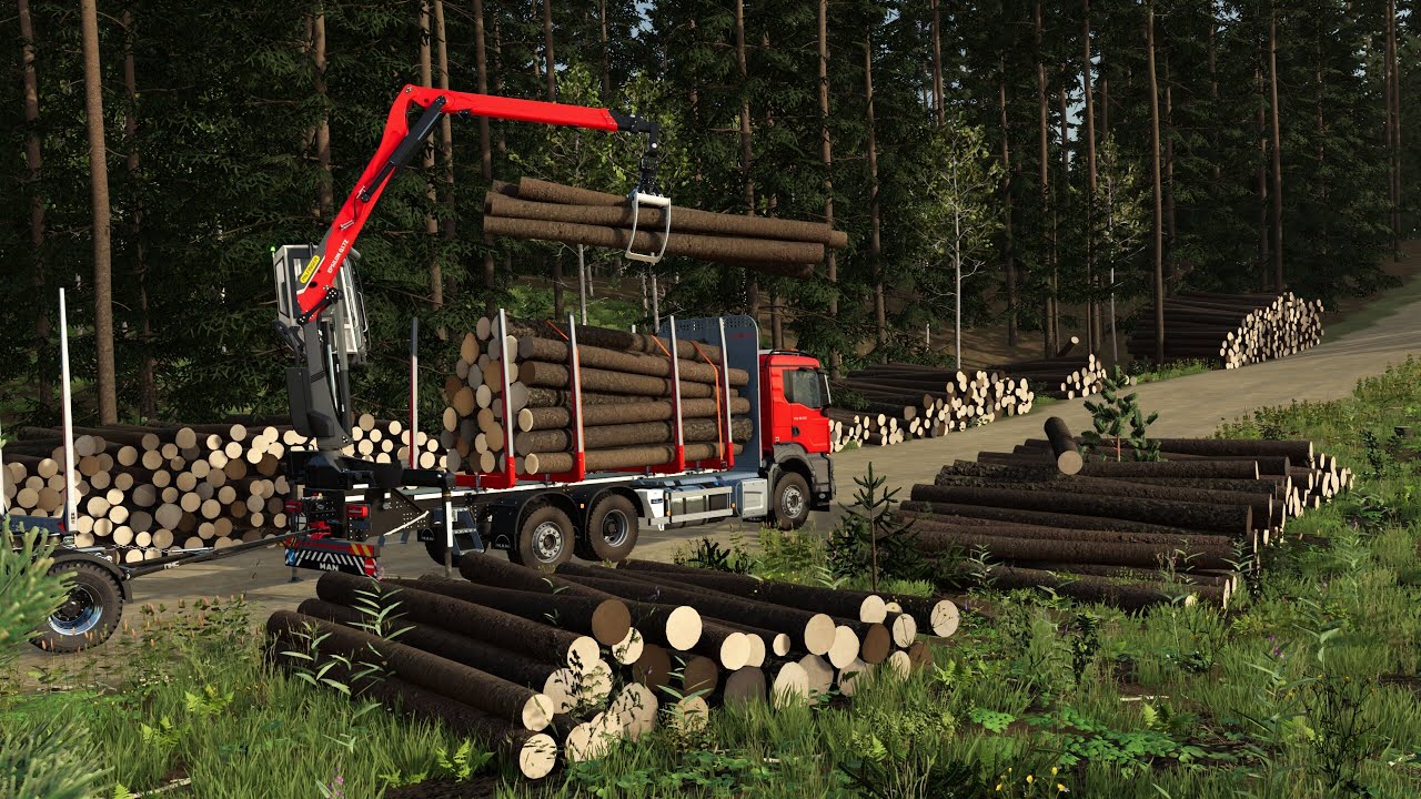 More log trucking | EP. 24 | Fs22 timelapse | Forestry in Honkakorpi