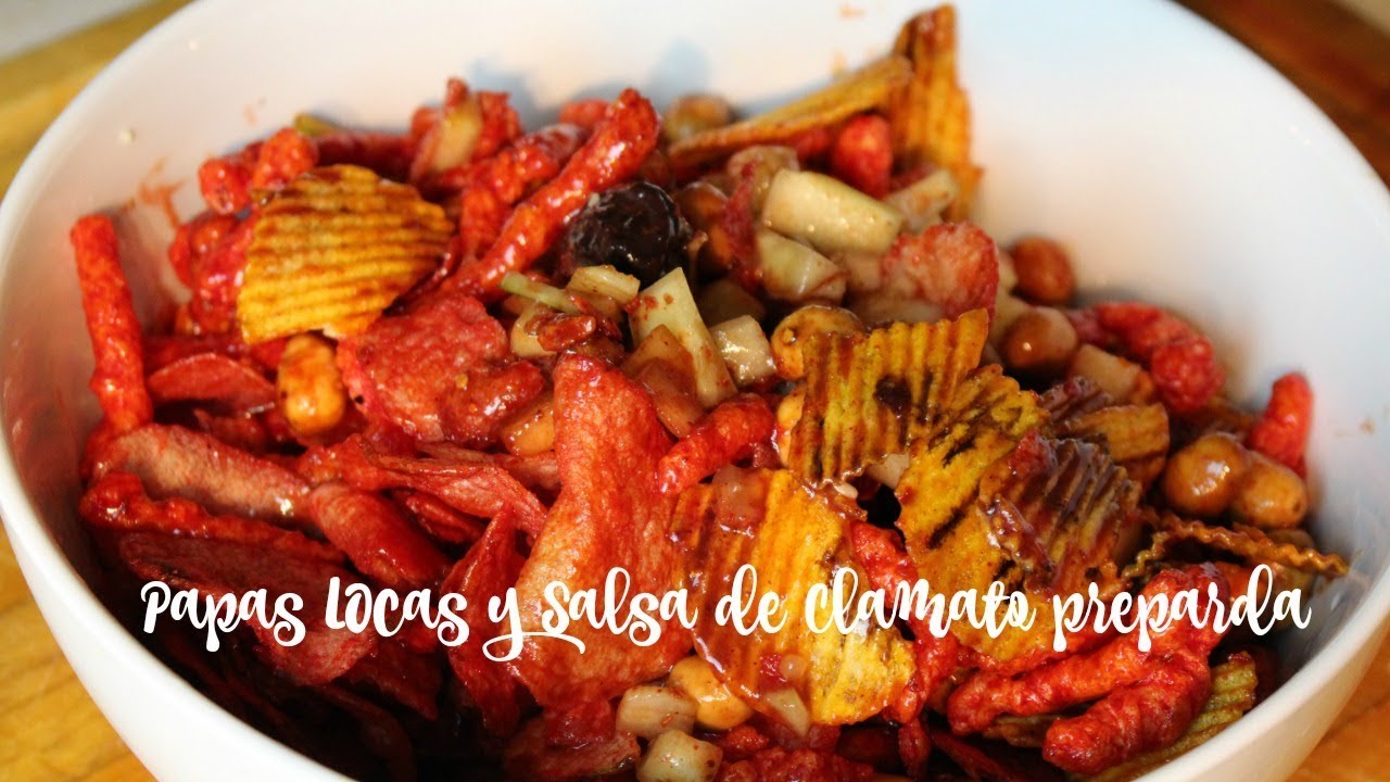 Papas locas| Papitas preparadas  y Salsa de Clamato especial|MARILYN MILES