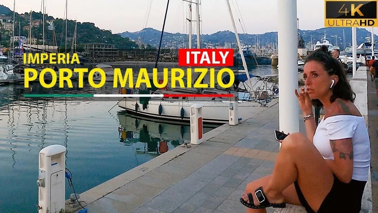 Imperia, Porto Maurizio 🇮🇹 Italy, walking tour (14 min)