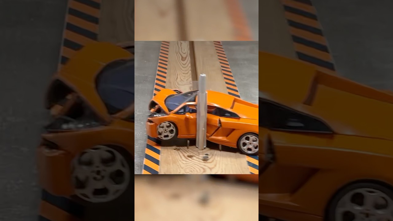 RC Lamborghini vs Real Lamborghini Crash Test Which is SAFER?