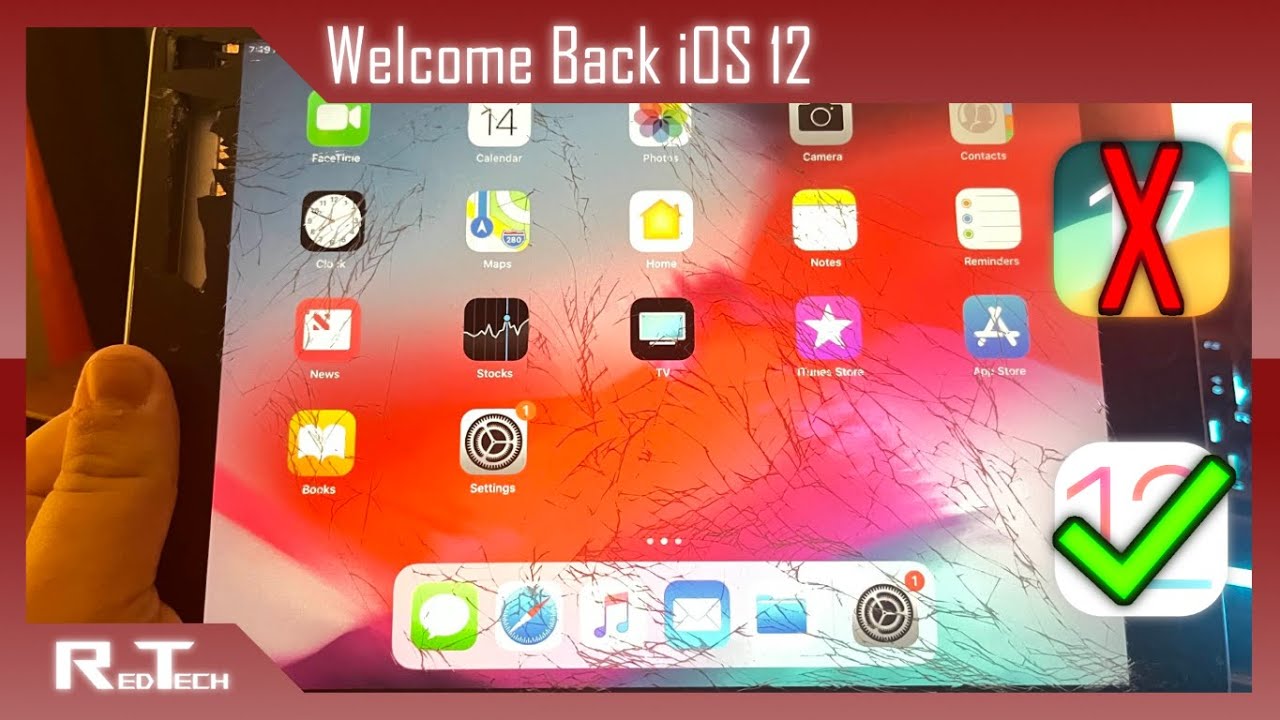 Понижаю версию iOS на своем iPad 6 до 12!