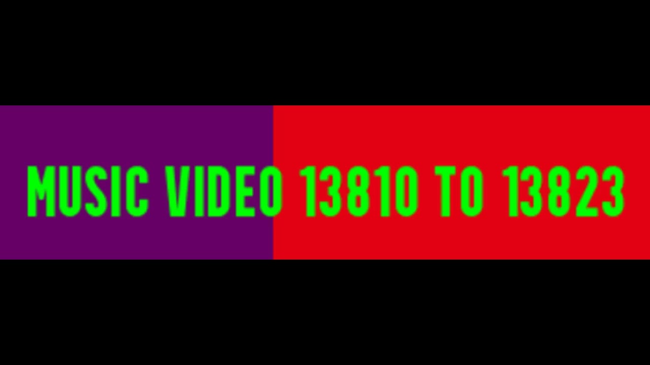 Music video 13810 to 13823