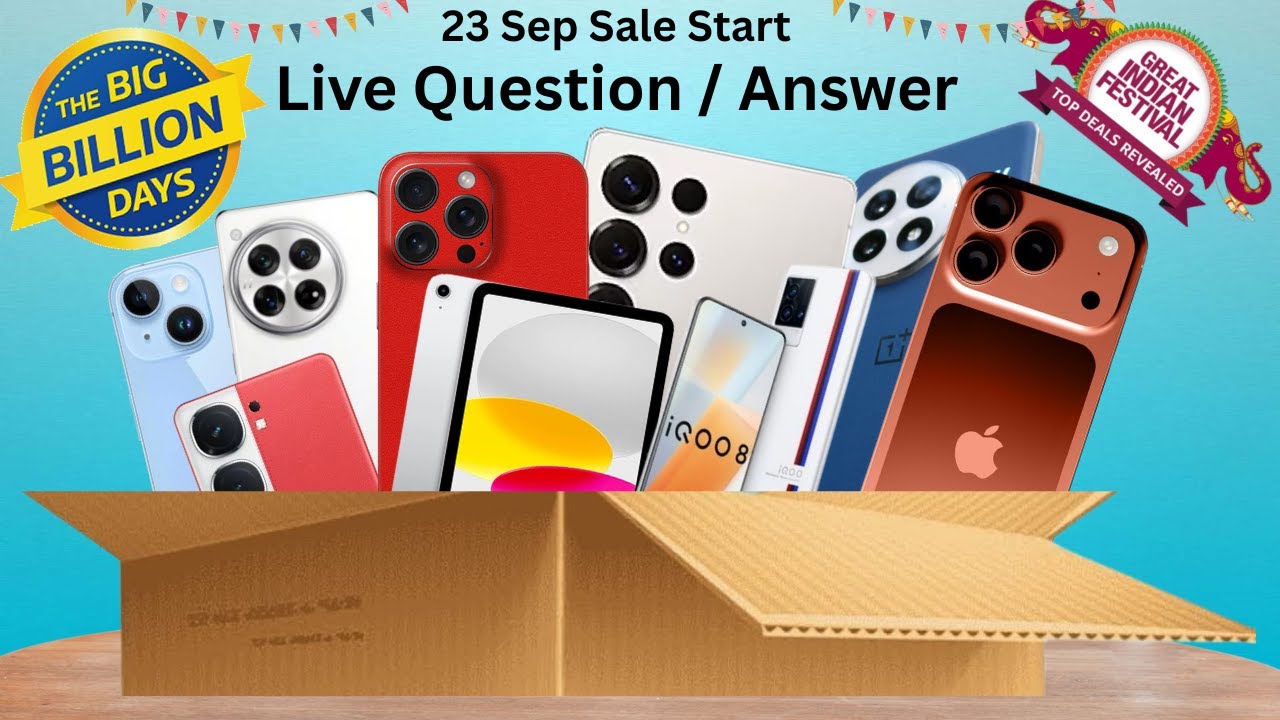 Live Big Billion Sale Q&A  | Low Price Deals 😱Amazon & Flipkart Sale Live
