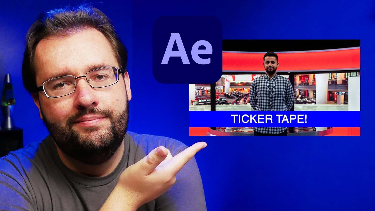 News Ticker After Effects Tutorial (EASY Text Crawl Animation)