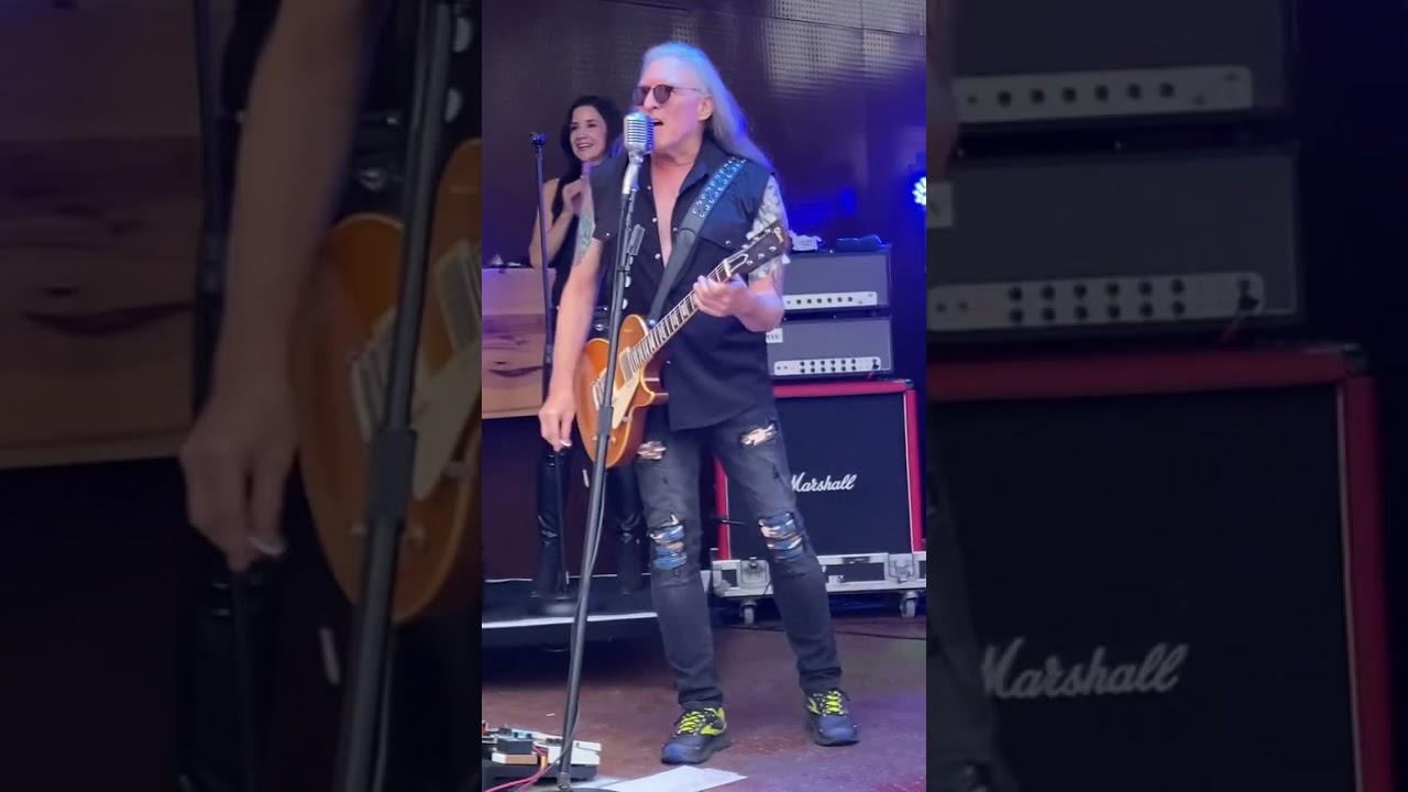 Mark Chatfield from the Godz joking around