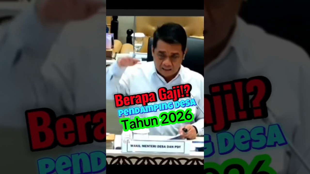 Berapa Gaji Pendamping Desa Tahun 2026? #desa #pendampingdesa #gaji #tpp #viral #kemendesa #prabowo