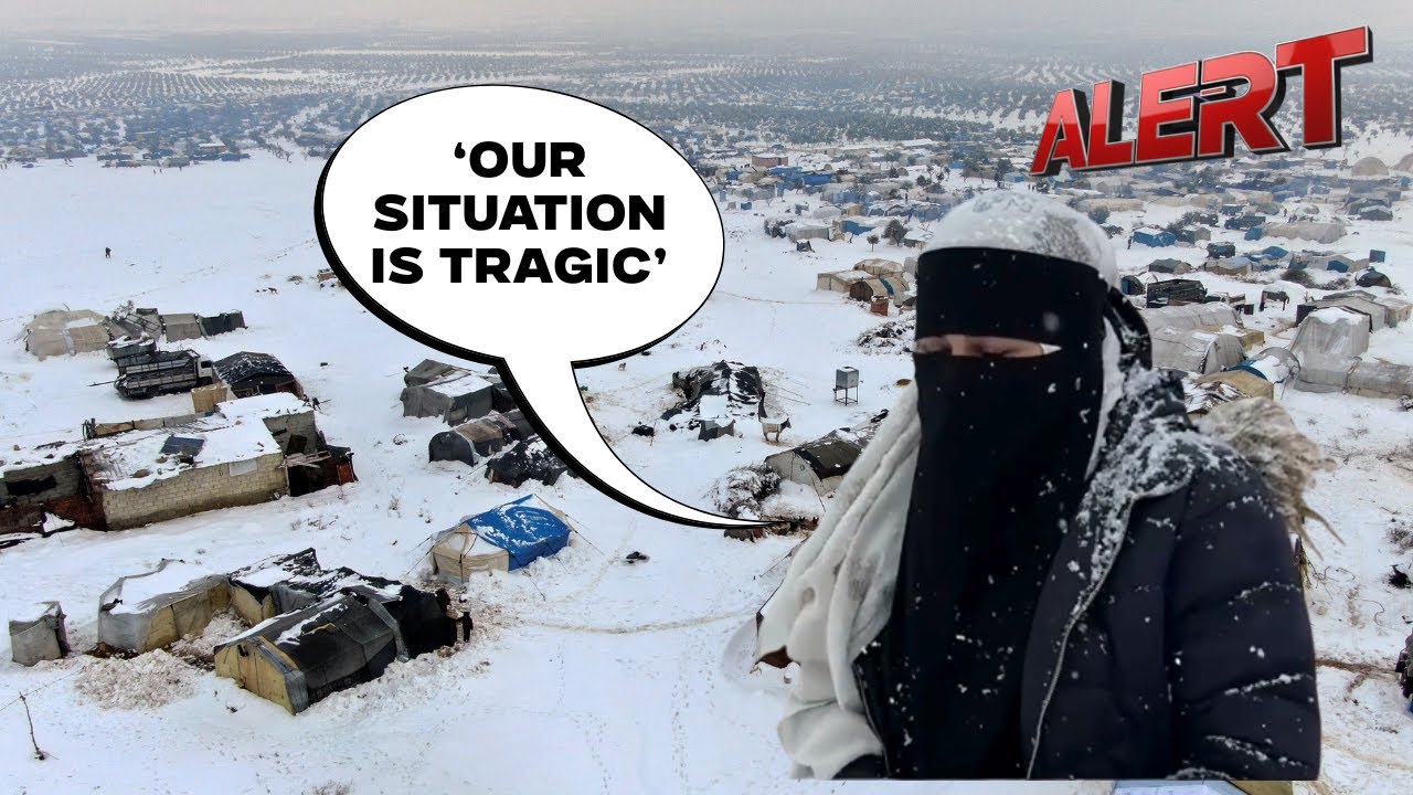 Snowstorms Worsen Misery at Syria’s Displacement Camp, Displaced Families Battle Winter | ALERT News