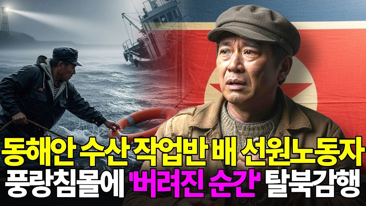 동해안 수산 작업반 배 선원 노동자, 풍랑침몰에 '버려진순간' 탈북 감행