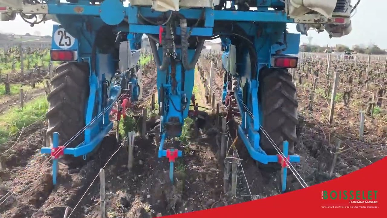 Décavaillonneuses mécaniques & interceps mécaniques dans vignes étroites 🚜