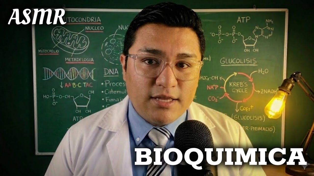 ASMR ESPAÑOL ROLEPLAY DE PROFESOR DE BIOLOGIA - TE ENSEÑO BIOQUIMICA DE CERO