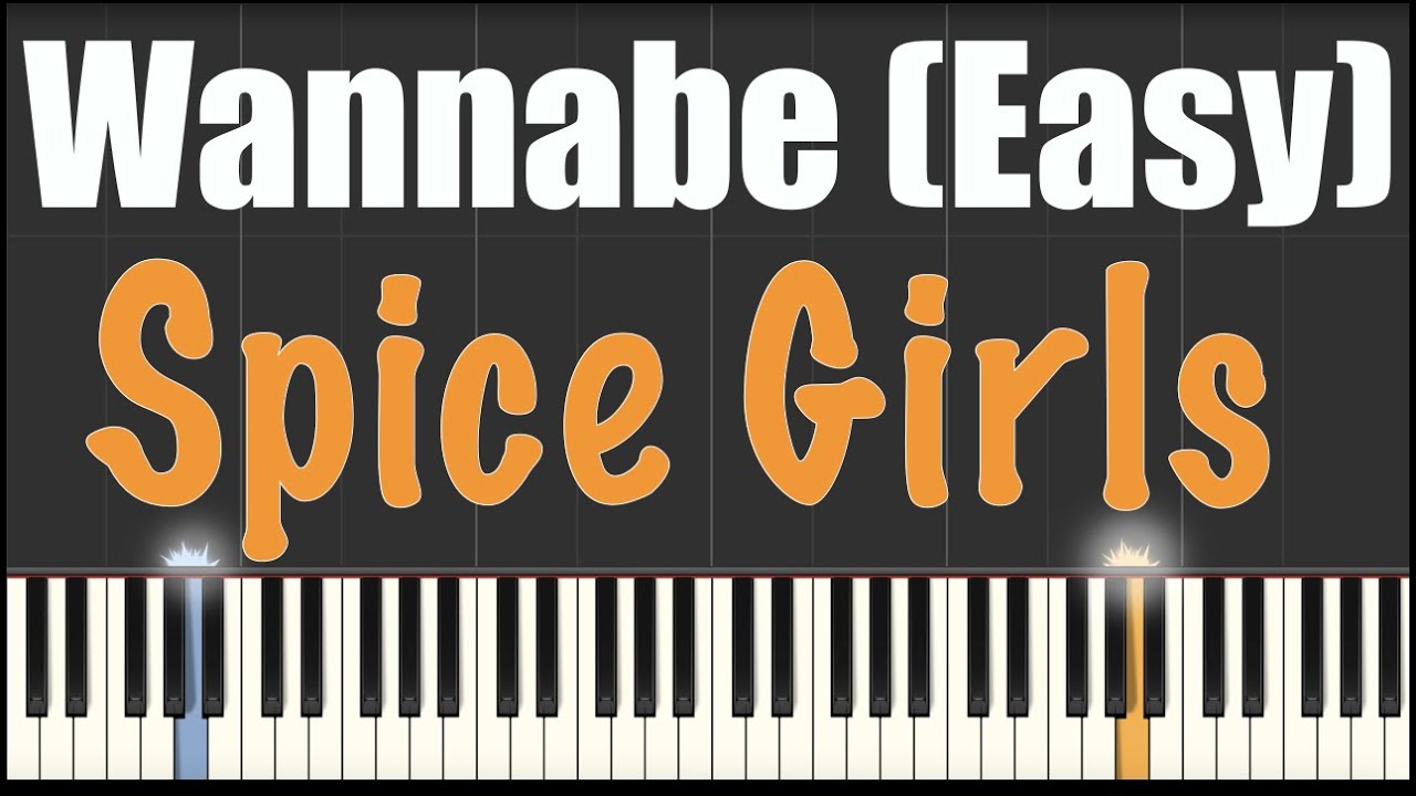 Wannabe - Spice Girls - Easy Piano Tutorial