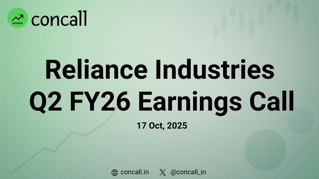 Reliance Industries Q2 FY26 Earnings Conference Call | Concall.in
