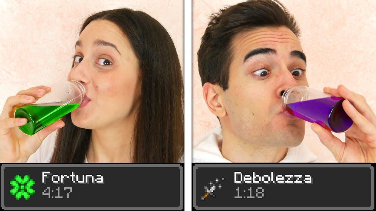 BEVIAMO LE POZIONI DI MINECRAFT NELLA VITA REALE!!