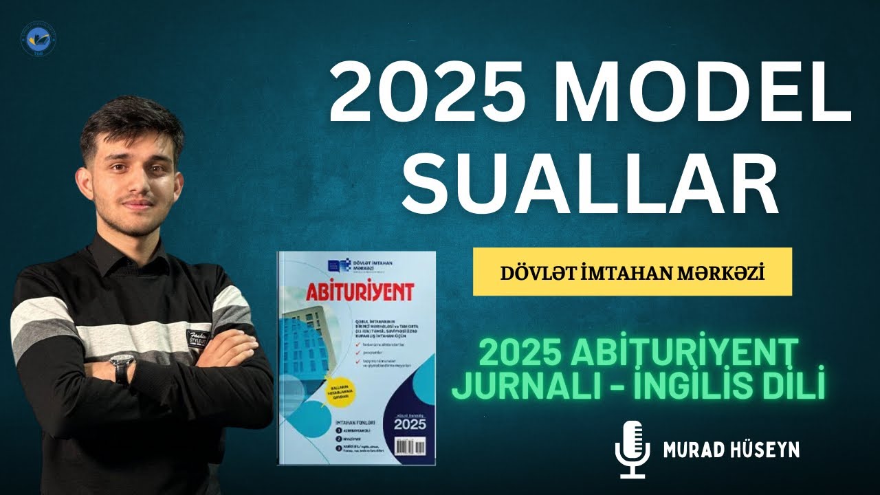 ✅❗️👉 DİM | Abituriyent jurnalı 2025 | MODEL Suallar | İngilis dili | Murad Hüseyn
