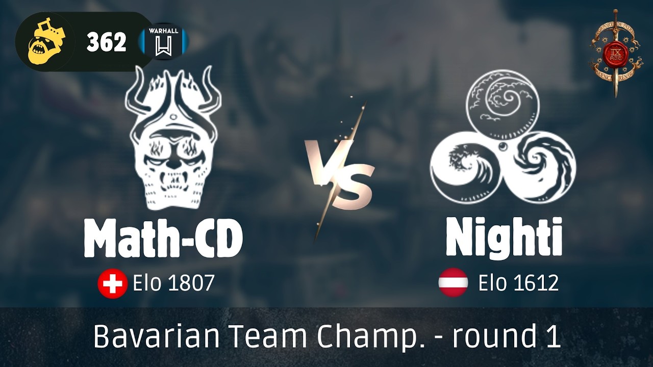 T9A - Battle Report 362 Infernal Dwarves vs Highborn Elves (Nighti) - Munich r1