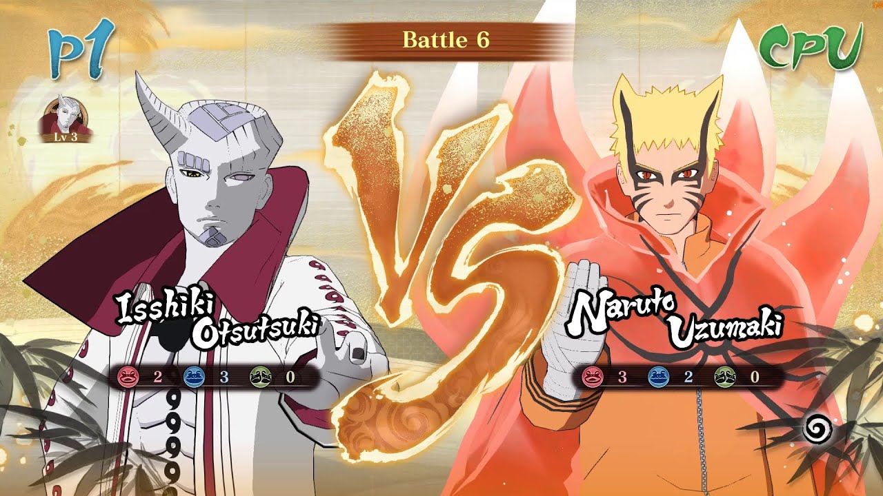 ISHIKI OTSUTSUKI VS NARUTO BARYON MODE - Naruto x Boruto: Ultimate Ninja Storm Connections