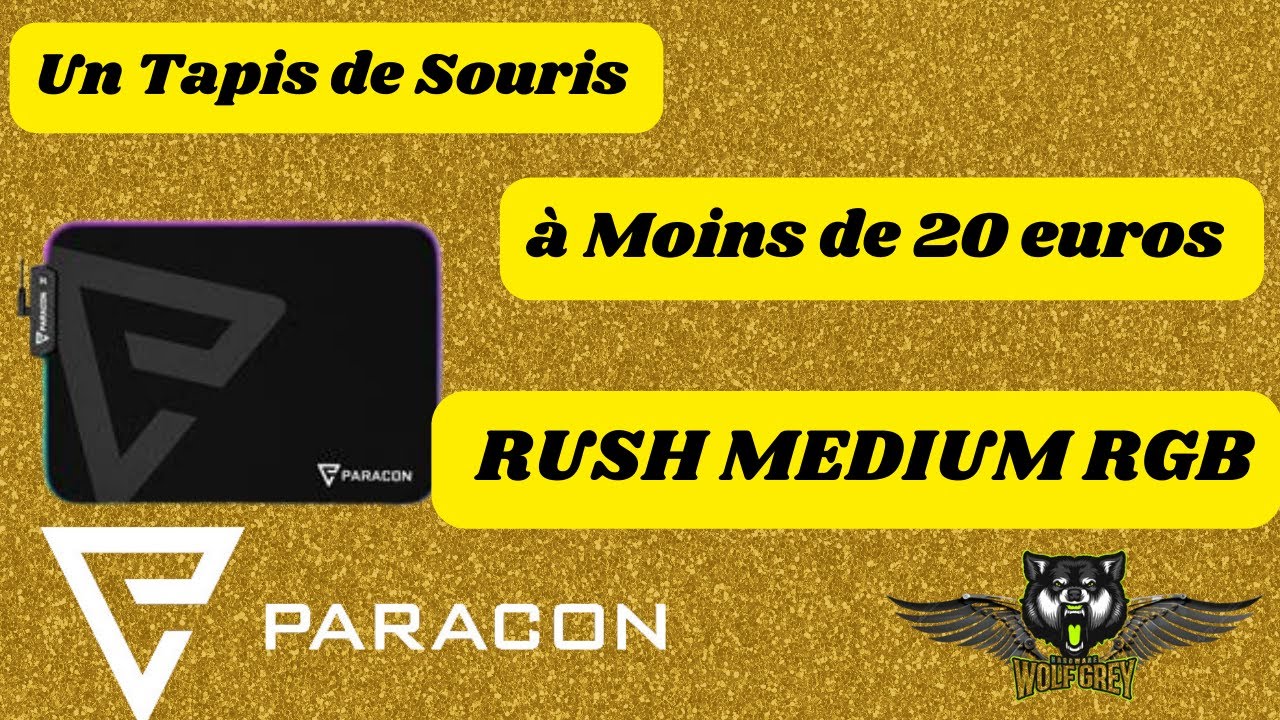 Tapis de Souris Paracon Rush Medium RGB