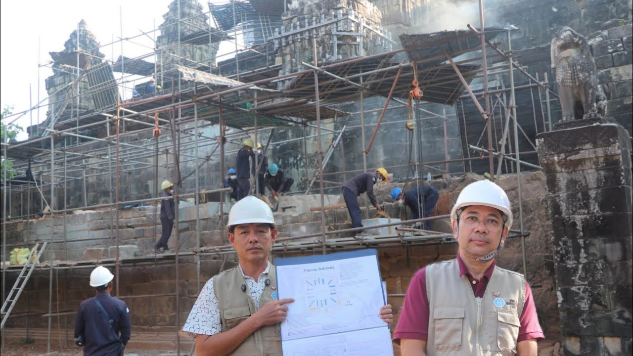 គម្រោងជួសជុលប្រាសាទភ្នំបាខែង សម្រេចបាន៧៥ ភាគរយហើយ