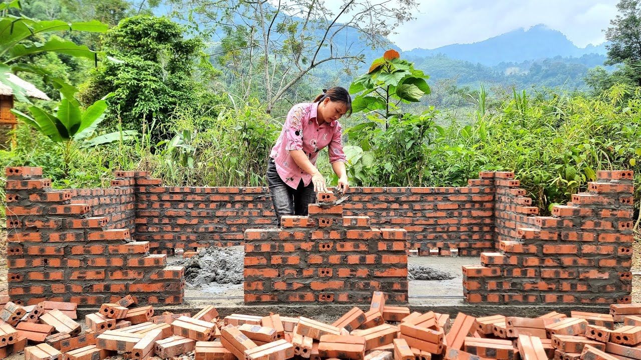 Skills for building pig pens with red bricks / Lý Nhệ