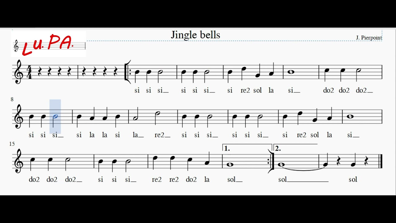 🎅Jingle bells (Ritornello) - Flauto dolce - Note - Spartito - Canto - Tutorial - Recorder