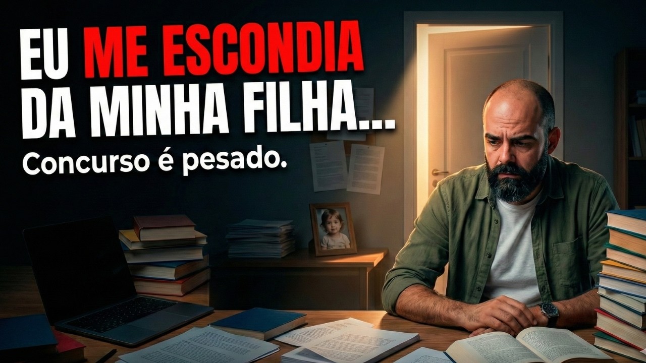 Eu Tinha Que Me Esconder da Minha Filha Pra Estudar… (Só Quem é Concurseiro Entende)
